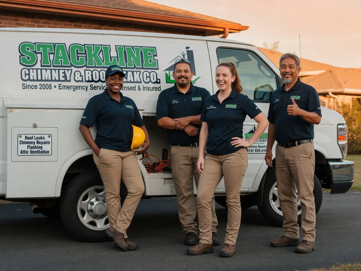 Chimney flashing repair company in Hollis, OK